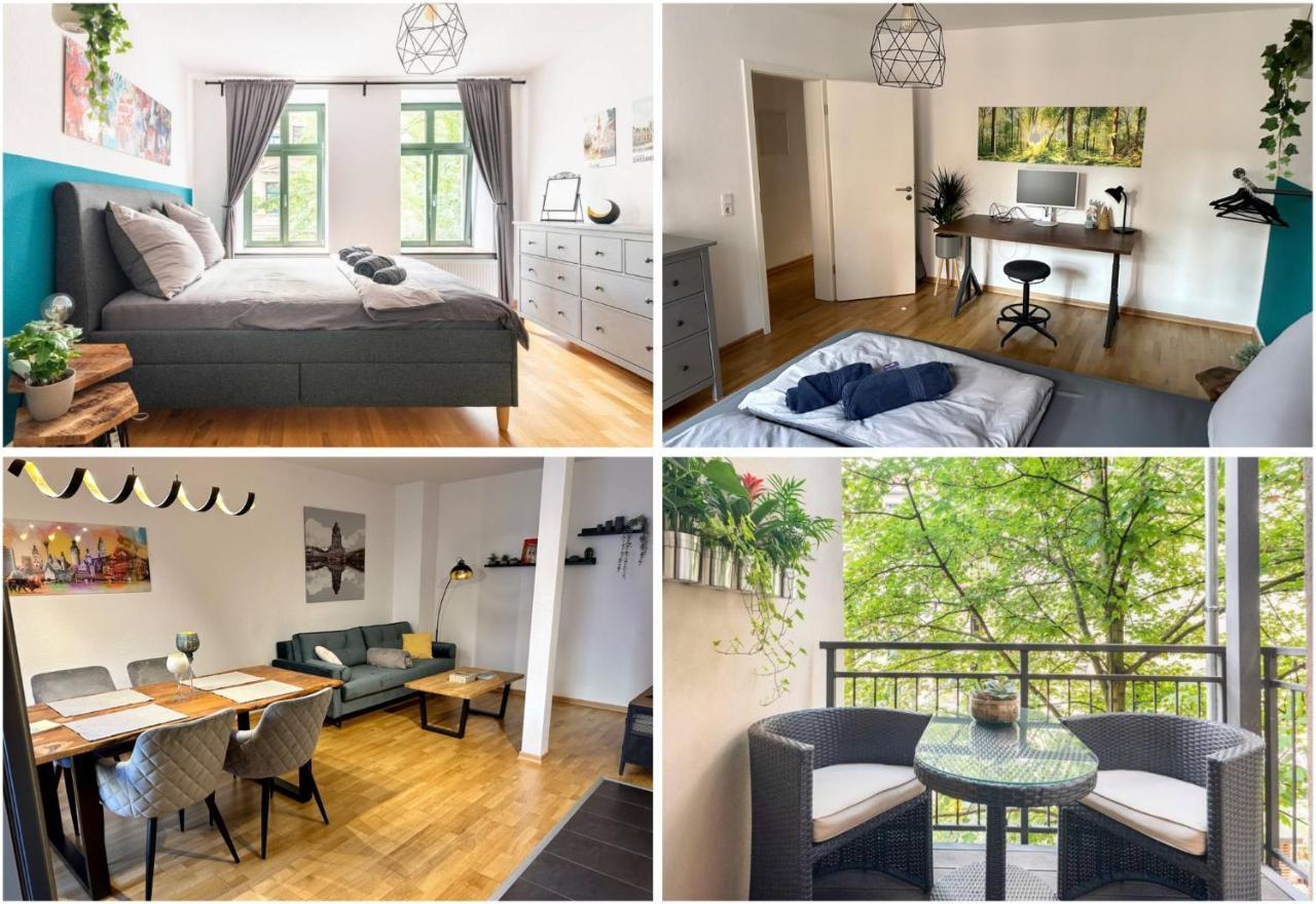 Super Zentrale, Gemutliche Wohnung Mit Balkon Лайпциг Екстериор снимка